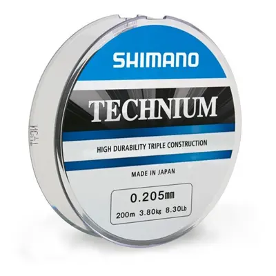 Shimano Vlasec Technium 200m Délka: 200m, Nosnost: 3,8kg, Průměr: 0,20mm