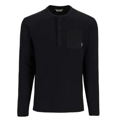 Simms Tričko Highline Henley Black