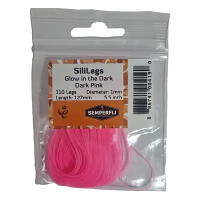 Semperfli Silikonové Nožičky SiliLegs Glow In Dark Pink