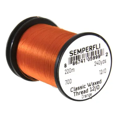 Semperfli Nit Classic Waxed Thread 12/0 Orange