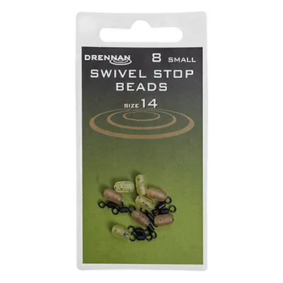 Drennan Obratlíky s Korálkem Swivel Stop Beads 8ks Varianta: Small, Nosnost: 5lb, Velikost: #14