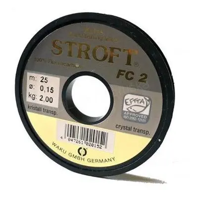 Stroft Fluorcarbon FC2 25m Nosnost: 2,7kg, Průměr: 0,17mm