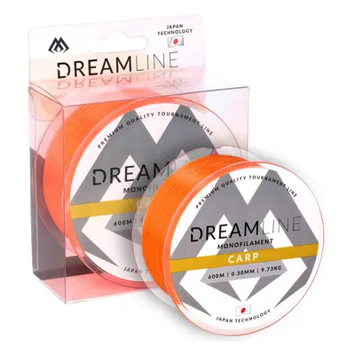 Mikado Vlasec Line Dreamline Carp Fluo Orange 600m Délka: 600m, Nosnost: 9,73kg, Průměr: 0,30mm