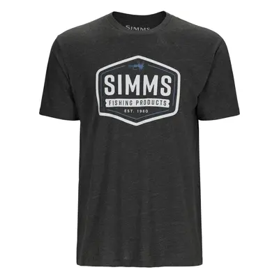 Simms Tričko Fly Patch T-Shirt Charcoal Heather