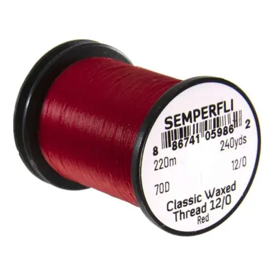 Semperfli Nit Classic Waxed Thread 12/0 Red