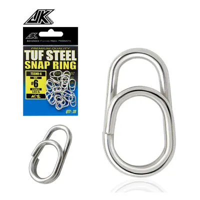 JK Fishing Konektory Strong Stainless Steel Hard Lure Bait Connector Nosnost: 130lb, Počet kusů: