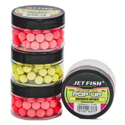 Jet Fish Plovoucí Nástrahy Feeder Pop Ups 20g 9mm Hmotnost: 20g, Průměr: 9mm, Příchuť: Broskev N