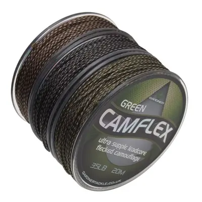 Gardner Olověná šňůrka Camflex Leadcore Camo Brown 20m Nosnost: 45lb (20,4Kg)