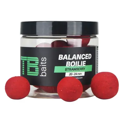 TB Baits Vyvážené Boilie Balanced + Atraktor Strawberry 100 g 20-24 mm Hmotnost: 100g, Průměr: 2