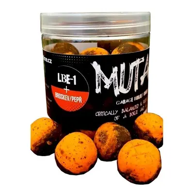 G.B.U. Vyvážené Boilies Mutant LBE1 Broskev Pepř 130g Hmotnost: 130g, Průměr: 24mm