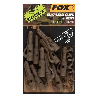 Fox Závěsky Edges Camo Silk Lead Clips & Pegs 10 ks Velikost 10