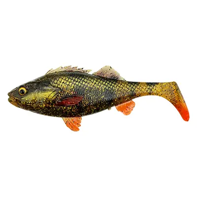 Savage Gear Gumová Nástraha 4D Perch Shad 12,5cm 20g Barva: MOTOROIL UV, Délka: 12,5cm