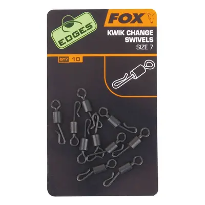 Fox Rychlovýměnné Obratlíky Edges Kwik Change Swivel 10ks Varianta: Fox Edges Kwik Change Swivel