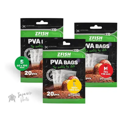 Zfish PVA Sáčky PVA Bags 20 ks Velikost: M=70x110mm