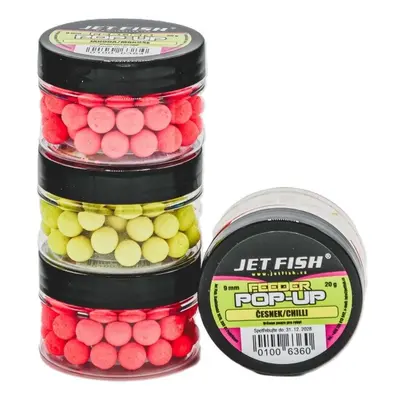 Jet Fish Plovoucí Nástrahy Feeder Pop Ups 20g 9mm Hmotnost: 20g, Průměr: 9mm, Příchuť: Česnek Ch