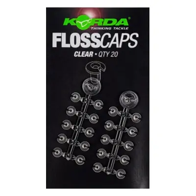 Korda Zarážky Floss Caps 20ks Varianta: Clear