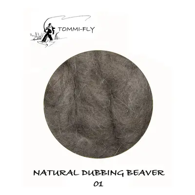 Tommi-Fly Natural Dubbing Beaver Space Grey