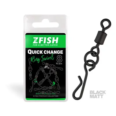 Zfish Obratlík Quick Change Ring Swivel Matt vel.8 10ks