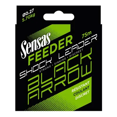 Sensas Šokový Vlasec Shock Leader Feeder Black Arrow 75m Délka: 75m, Nosnost: 5,7kg, Průměr: 0,2