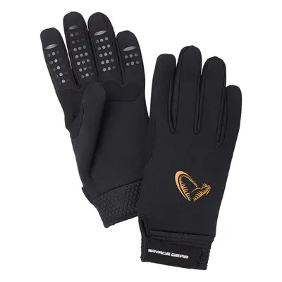 Savage Gear Rukavice Neoprene Stretch Glove Black