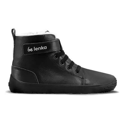 Dětské zimní barefoot boty Be Lenka Winter Kids - All Black