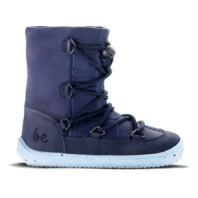 Dětské zimní barefoot boty Be Lenka Snowfox Kids 2.0 - Dark & Light Blue