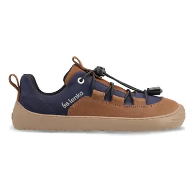 Dětské barefoot tenisky Be Lenka Xplorer - Dark Brown & Navy