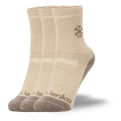 Dětské barefootové ponožky Be Lenka Kids - Crew - Merino Wool - Beige - pack