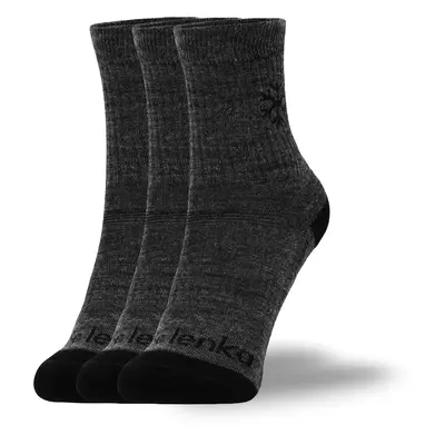 Dětské barefootové ponožky Be Lenka Kids - Crew - Merino Wool - Grey - pack