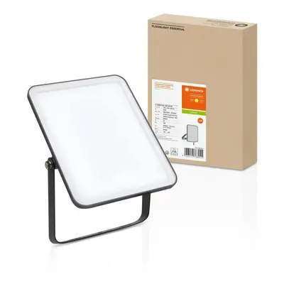 LED reflektor černý 30 W 3000 K IP65 ESSENTIAL, teplá bílá