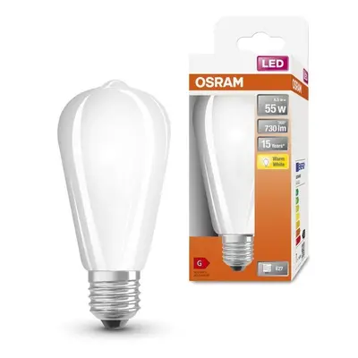 Dekorativní LED matná žárovka E27 6,5 W CLASSIC ST, teplá bílá