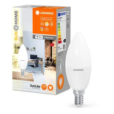 Chytrá WiFi LED žárovka CLASSIC E14 4.9W, nastavitelná bílá