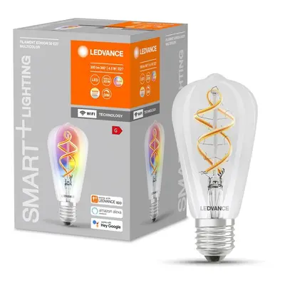 Chytrá WiFi LED RGBW žárovka E27 4.5 W FILAMENT EDISON