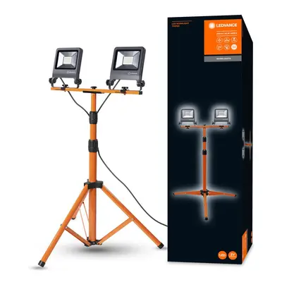 Všestranné LED pracovní světlo 2 x 30 W TRIPOD studená bílá