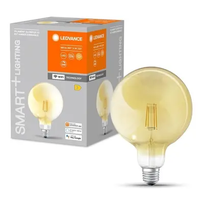 Chytrá stmívatelná LED WIFi žárovka E27 6 W FILAMENT, teplá bílá