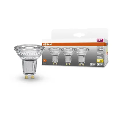 3 ks reflektorová LED bodovka GU10 2,6 W STAR, teplá bílá