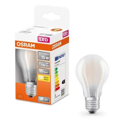 Matná LED žárovka E27 1,5 W CLASSIC A, teplá bílá