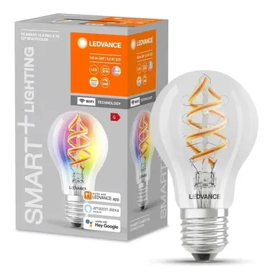 Chytrá stmívatelná WiFi LED žárovka E27 4,5 W CLASSIC A RGBW