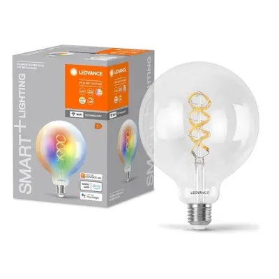 Chytrá WiFi LED stmívatelná žárovka E27 4,8 W GLOBE RGBTW