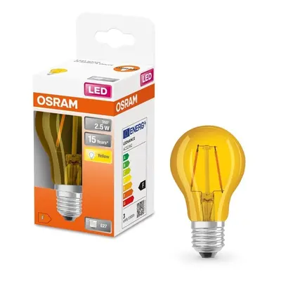 LED klasická žárovka E27 2,5 W STAR DÉCOR CLASSIC, žlutá