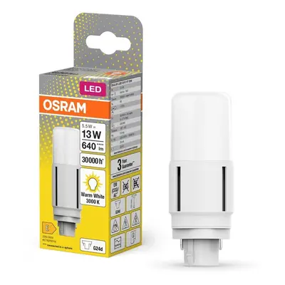 LED žárovka G24d 5,5 W DELUXE, teplá bílá