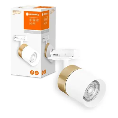 Stropní svítidlo GU10 bílé TRACKLIGHT SPOT CYLINDER GOLD