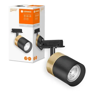 Stropní svítidlo GU10 černé TRACKLIGHT SPOT CYLINDER GOLD