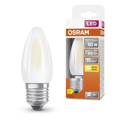 Matná LED žárovka E27 5,5 W STAR CLASSIC B, teplá bílá