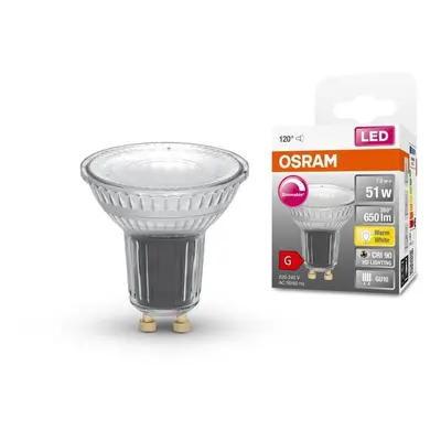 Stmívatelná LED bodovka GU10 7,9 W, teplá bílá