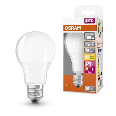 LED žárovka se senzorem E27 8,8 W SUPERSTAR, teplá bílá