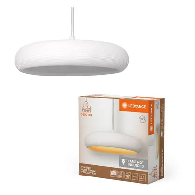 Bílé stropní svítidlo E27 300 mm PLASTER PURE PENDANT