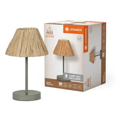 Dekorativní stolní lampa z rafie E27 RAFFIA TABLE