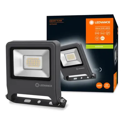 Venkovní LED reflektor IP65 20 W ENDURA FLOOD studená bílá