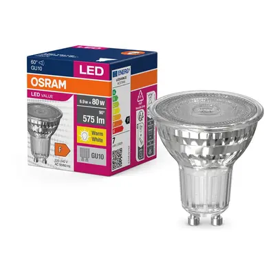 LED bodovka GU10 6.9 W PAR16 VALUE, teplá bílá